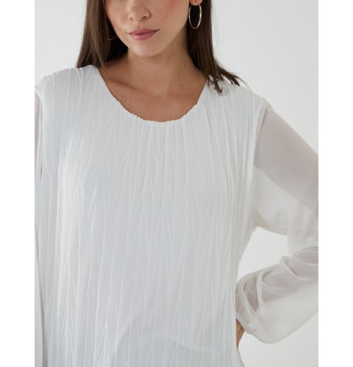 Self Detail Blouse Self Detail Blouse