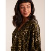 Leopard Zip Front Diamante Tunic Top Leopard Zip Front Diamante Tunic Top
