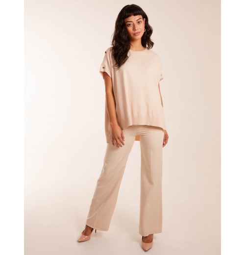 Oversized Button Shoulder Top Oversized Button Shoulder Top