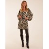 Zebra Print Belted Top Zebra Print Belted Top