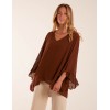Frill Sleeve V Neck Blouse Frill Sleeve V Neck Blouse