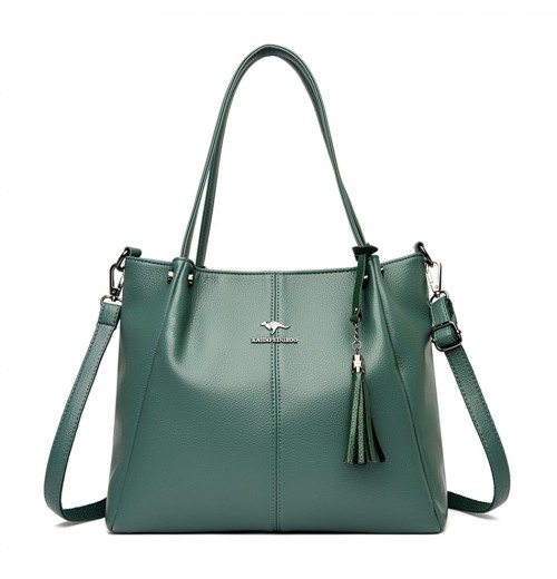 Soft Leather Tote Bag With Zipper Soft Leather Tote Bag With Zipper