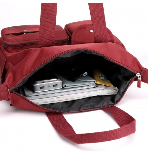 Large Nylon Tote Bag With Zipper Large Nylon Tote Bag With Zipper