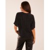 Sparkly V Neck Tie Front Top Sparkly V Neck Tie Front Top