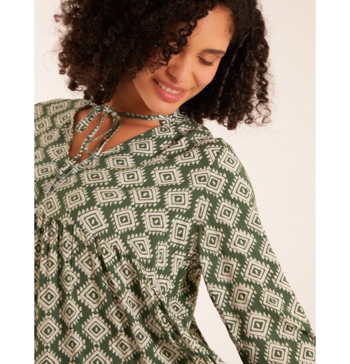Abstract Geometric Tunic Dress Abstract Geometric Tunic Dress
